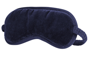 Eadie Eye Mask in luxurious velvet, hand-stitched with elastic backing. Available in a range of beautiful colours for stylish comfort.