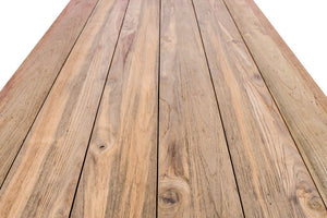 Gather reclaimed teak outdoor dining table, Magnolia Lane 3