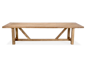 Gather reclaimed teak outdoor dining table, Magnolia Lane 1