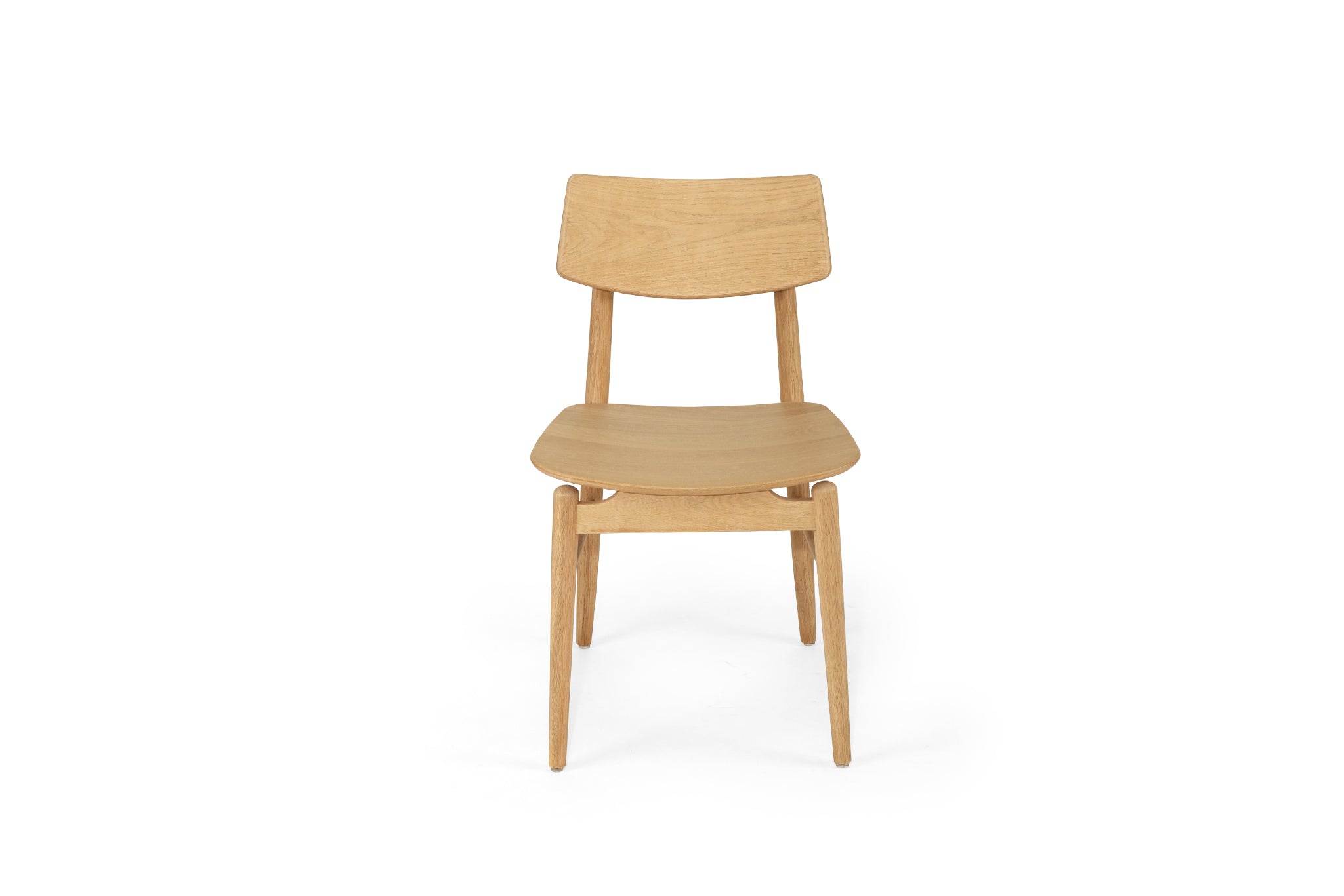 Beautifully crafted dining chair in a solid American Oak Frame in a natural finish.  Magnolia Lane modern dining furniture 4
