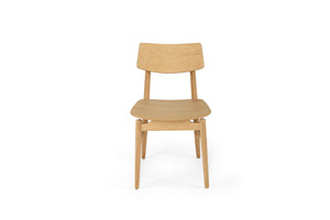 Beautifully crafted dining chair in a solid American Oak Frame in a natural finish.  Magnolia Lane modern dining furniture 4