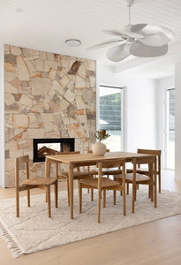 Harlo Timber Dining Table - Retro Style - Magnolia Lane dining room sutie
