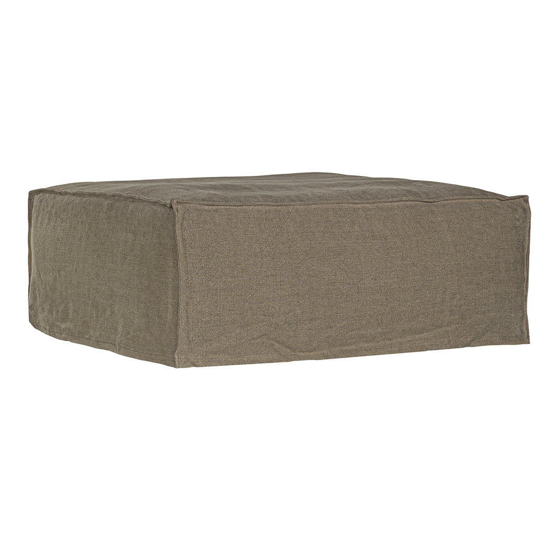 Hendrix Ottoman by Uniqwa Collections | Modular Linen Ottoman