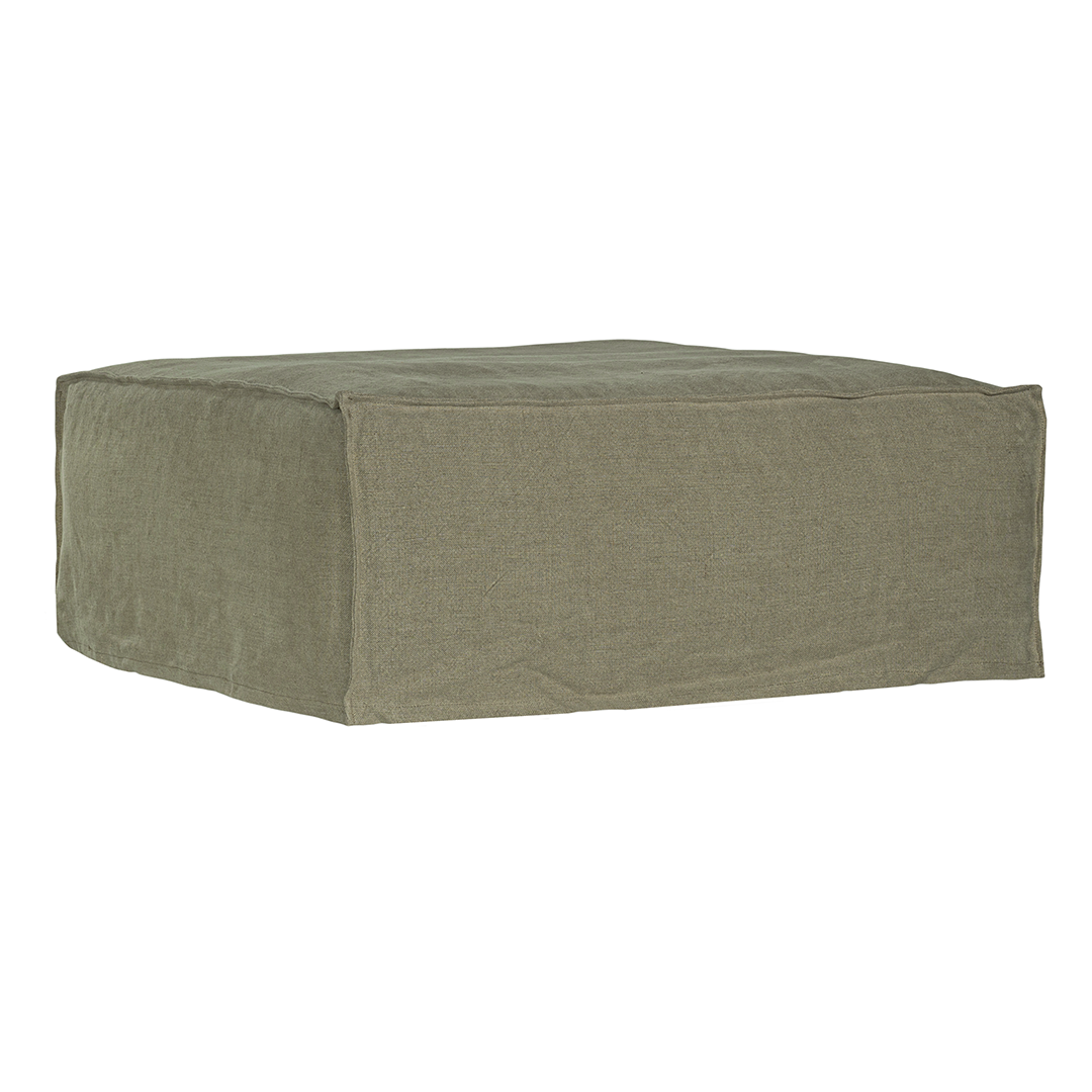 Hendrix Ottoman by Uniqwa Collections | Modular Linen Ottoman