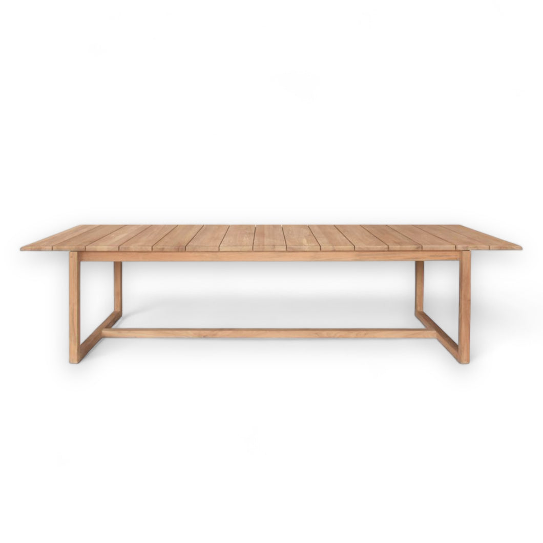 Ibiza teak extension dining table made for full outdoor entertaining, Magnolia Lane