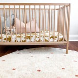 Going Dotty Round Rug - Pink and Toffee | Washable Rug