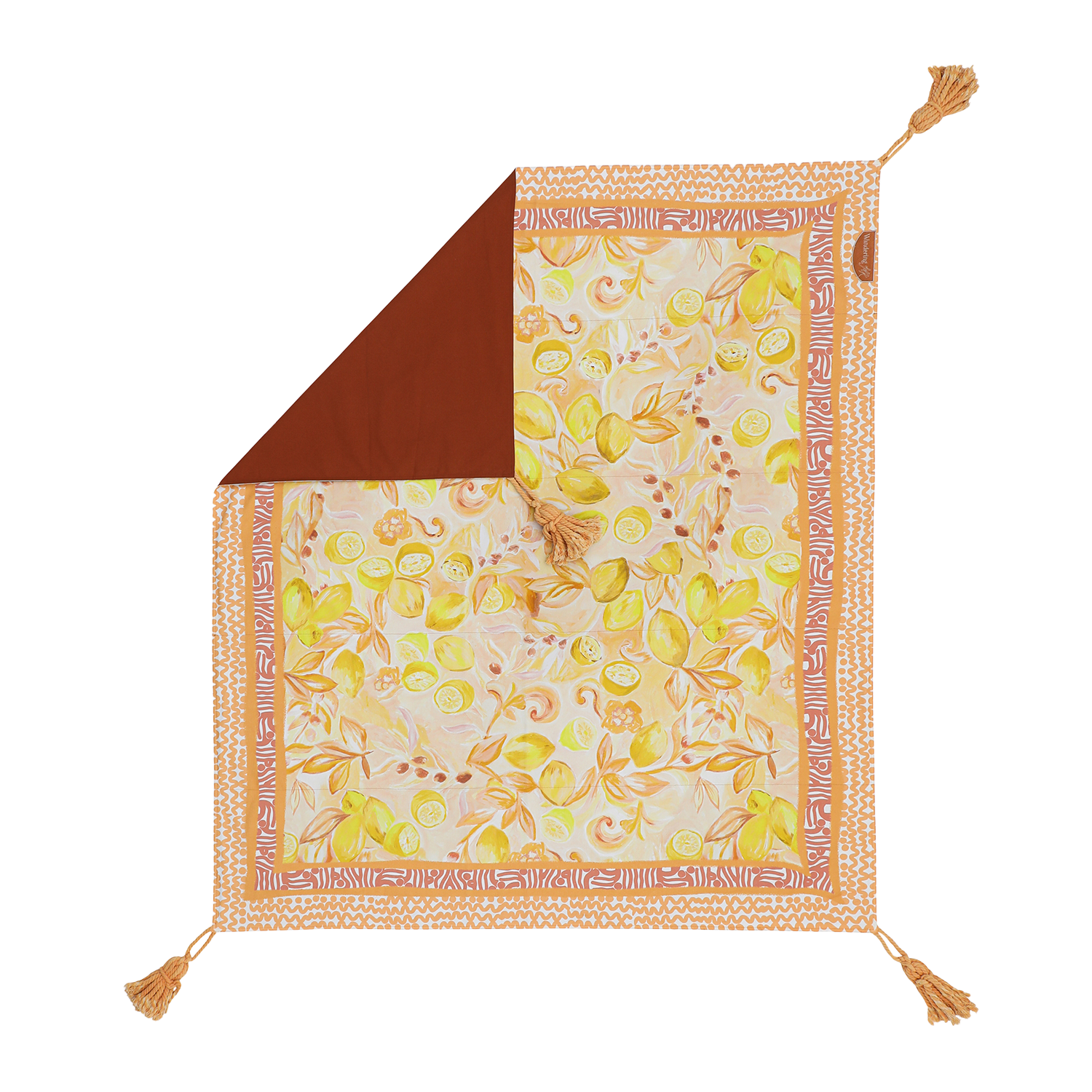Wandering Folk Le Lemon Nectar Picnic Rug, Magnolia Lane 2