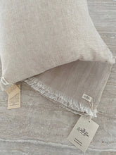 Load image into Gallery viewer, Beautiful linen gauze cushion in cookie and cream, Magnolia Lane designer textiles