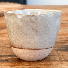 Load image into Gallery viewer, Set of two lopsided tea mugs in fawn, handcrafted Japanese ceramic stoneware from Villa Style 3