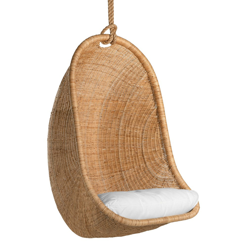 Makenge Rattan Hanging Chair by Uniqwa sold by Magnolia Lane 3