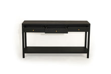 Load image into Gallery viewer, Normandy black timber console table, Magnolia Lane modern Living 5