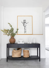 Load image into Gallery viewer, Normandy black timber console table, Magnolia Lane modern Living 3