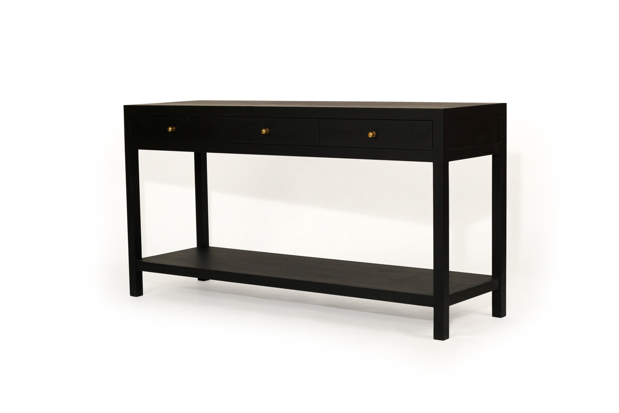 Normandy black timber console table, Magnolia Lane modern Living 4
