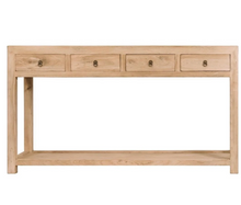 Load image into Gallery viewer, Reclaimed Elm Timber Console | 4 Draw