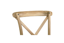 Load image into Gallery viewer, Settler Stackable Provincial Cross Chair | Natural Oak