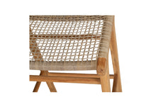 Load image into Gallery viewer, Stradbroke Backless Counter Stool made from solid Teak with woven Viro outdoor cord seat, minimalist design for indoor or outdoor use 5