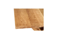 Load image into Gallery viewer, Surfer Dining Table made from premium A-Grade American Oak with a natural raw finish, perfect for elegant Sunday meals with family. Table top view