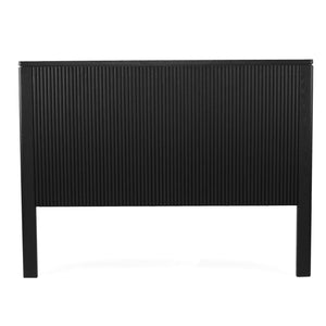 Grange Bedhead in black oak veneer, modern bedroom furniture with elegant and durable design.