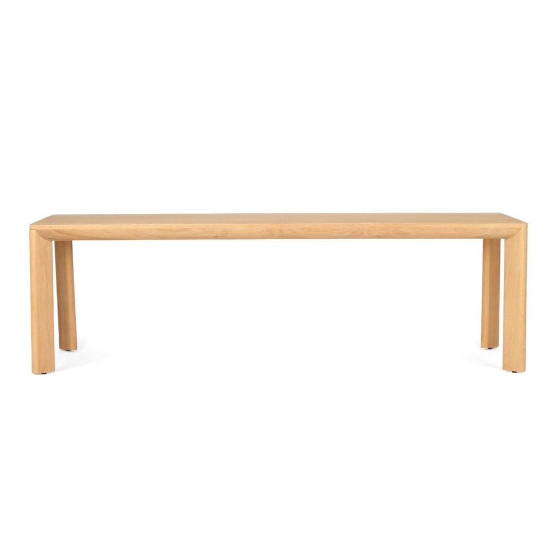 Great Dining Table made from solid American Oak with a raw Osmo PolyX finish, designed as a durable and elegant dining centerpiece.