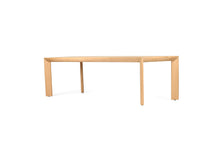 Load image into Gallery viewer, Great Dining Table made from solid American Oak with a raw Osmo PolyX finish, designed as a durable and elegant dining centerpiece. Front angle