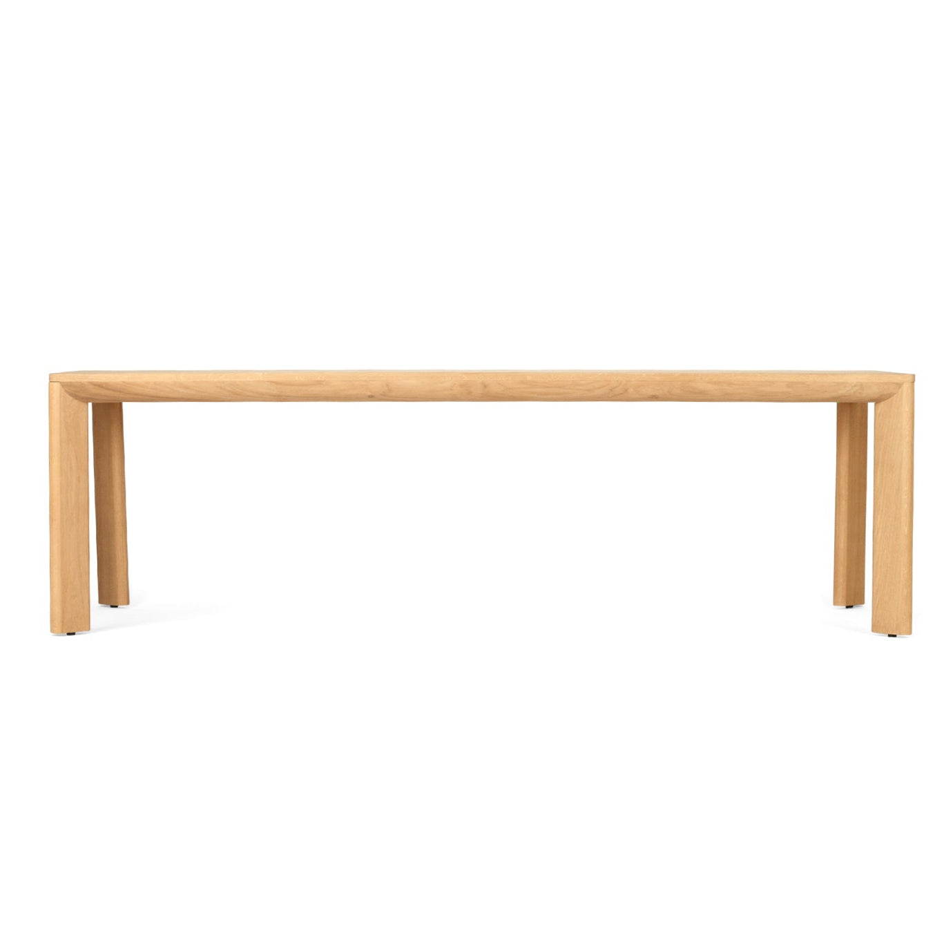 Great Dining Table made from solid American Oak with a raw Osmo PolyX finish, designed as a durable and elegant dining centerpiece. 1