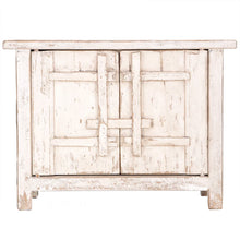 Load image into Gallery viewer, Reclaimed elm 2D Bulu Cabinet in white by Uniqwa, Magnolia Lane
