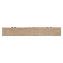 Load image into Gallery viewer, Bulu entertainment unit in reclaimed elm timber with antique hand-carved details and unique weathered markings. Top perspective.