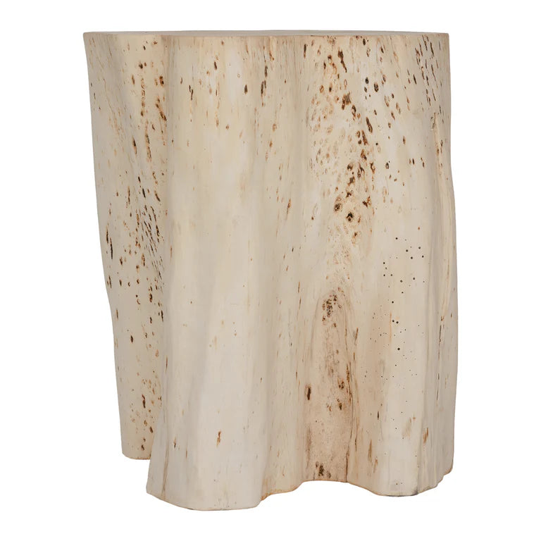 Malani Side Table handcrafted from Bodhi Fig Tree root with natural organic shape and warm wood tones – each piece uniquely formed by nature.  Detailed perspective 8