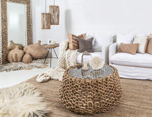 Load image into Gallery viewer, Singita Sofa with hardwood frame, feather-filled cushions and removable slipcovers in luxury linen.  Styled perfectly in this coastal home.