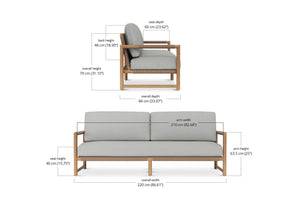 Vaucluse three seater outdoor sofa, Magnolia Lane Resort style living 6