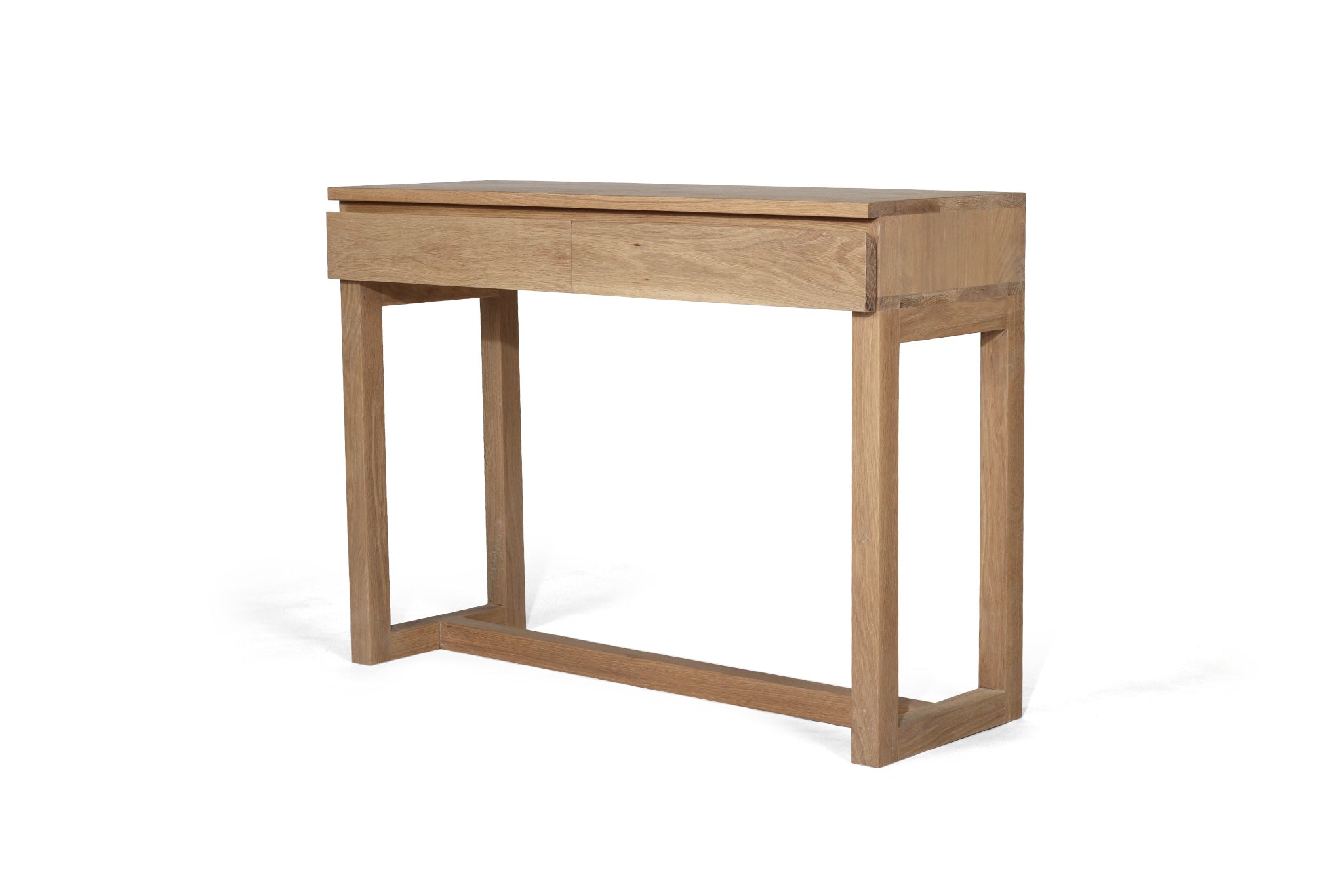 Smooth raw finish, Console Table made from American Oak, Magnolia Lane coastal furniture 2