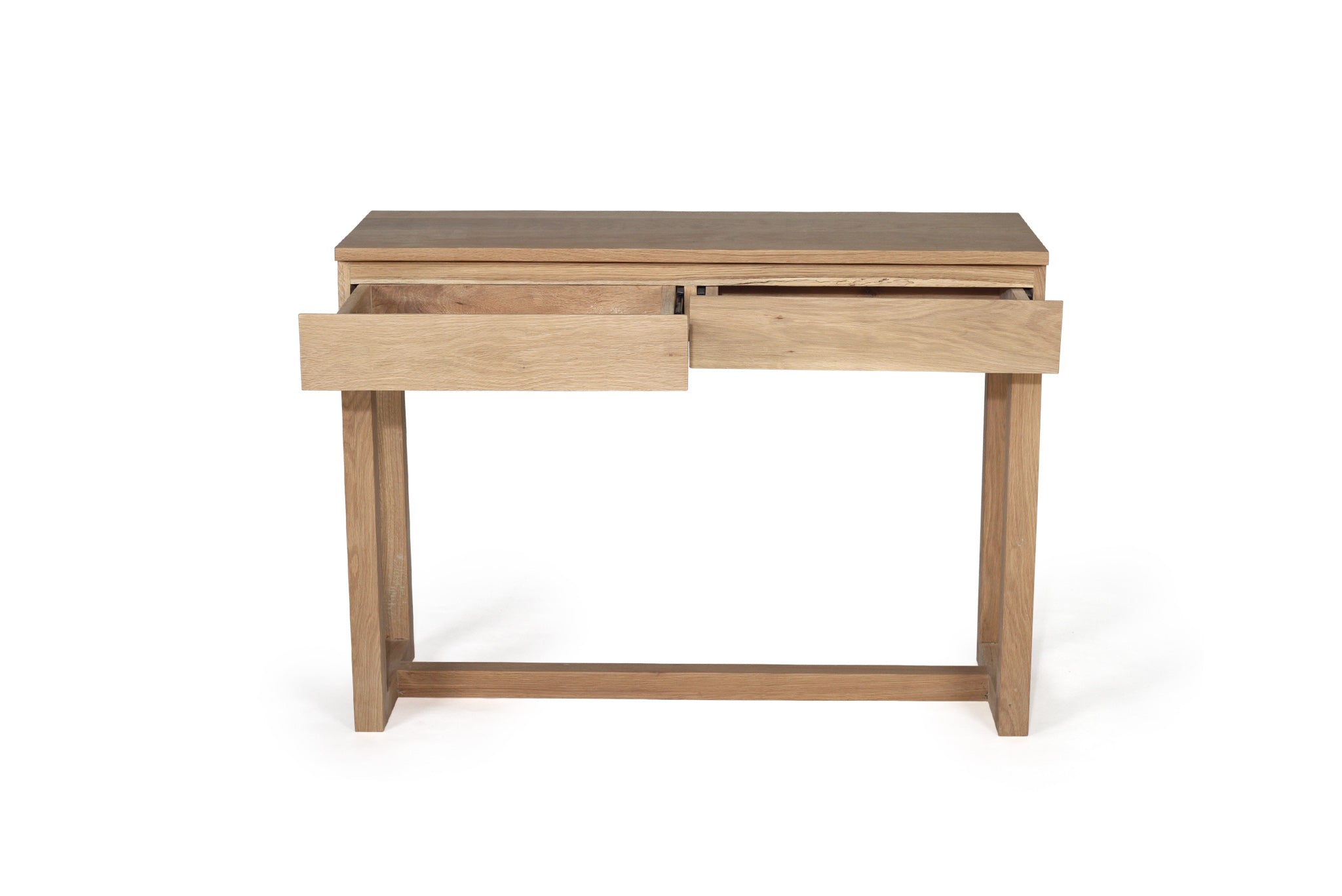 Smooth raw finish, Console Table made from American Oak, Magnolia Lane quality coastal furniture 1