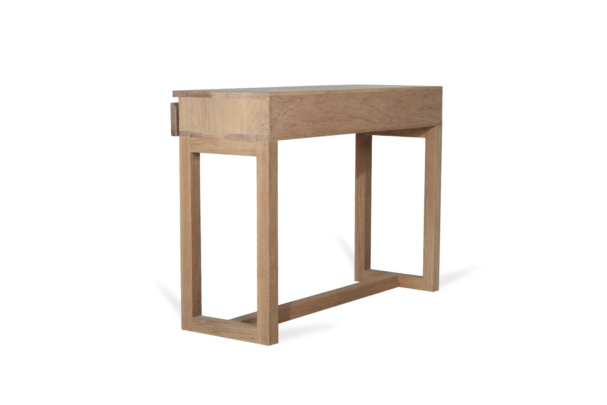 Smooth raw finish, Console Table made from American Oak, Magnolia Lane quality coastal furniture 3