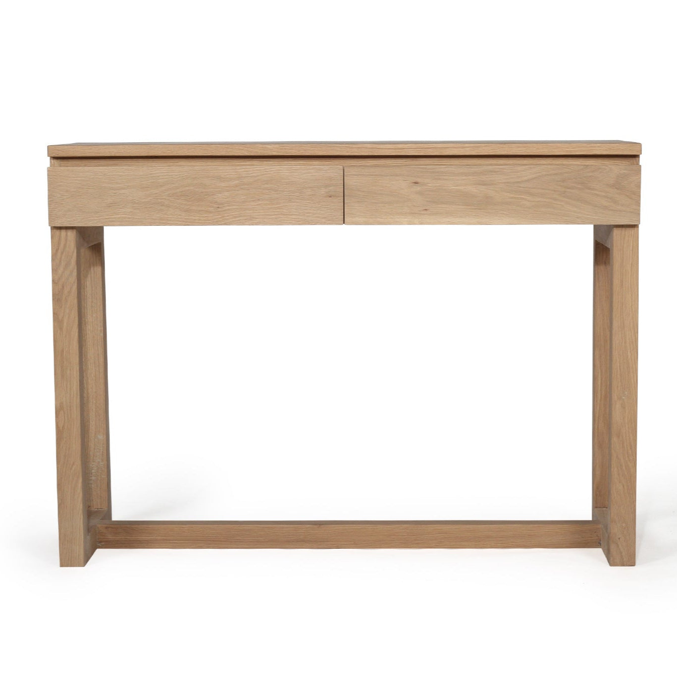 Smooth raw finish, Console Table made from American Oak, Magnolia Lane coastal furniture