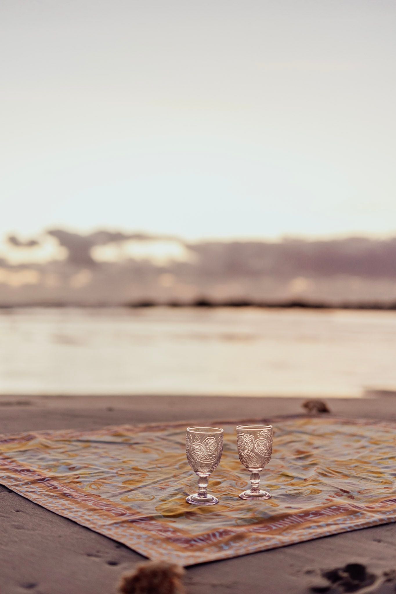 Wandering Folk Le Lemon Nectar Picnic Rug, Magnolia Lane Beach Days