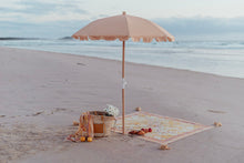 Load image into Gallery viewer, Wandering Folk Le Lemon Nectar Beach Umbrella, Magnolia Lane beach day with friends
