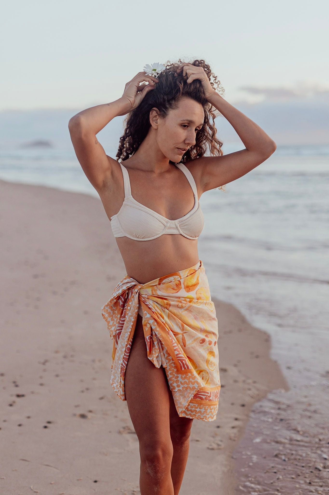 Wandering Folk Le Lemon Nectar Sarong, Magnolia Lane beach accessories 4