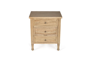 Whitsunday 3 drawer bedside table in weathered oak, Magnolia Lane coastal style bedroom furniture 6