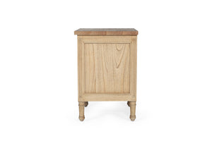 Whitsunday 3 drawer bedside table in weathered oak, Magnolia Lane coastal style bedroom furniture 7