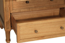 Load image into Gallery viewer, Whitsunday 13 Drawer Dresser in weathered oak, solid white cedar timber bedroom furniture with coastal style. Drawers close up at bottom.