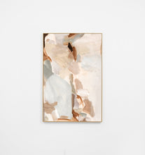 Load image into Gallery viewer, Winona Landscape Natural Canvas – modern abstract artwork printed on stretched canvas, available framed or unframed, ready to hang, handcrafted in Melbourne - portrait perspective