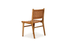 Load image into Gallery viewer, Woven leather dining chair in natural, Magnolia Lane 5