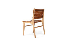 Load image into Gallery viewer, Woven Leather Dining Chair | Tan