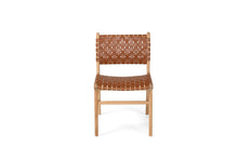 Load image into Gallery viewer, Woven leather dining chair in Tan, Magnolia Lane 2