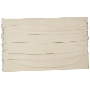 Zulu upholstered linen bedhead in sand by Uniqwa, Magnolia Lane