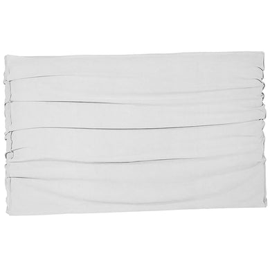 Zulu upholstered linen bedhead in white by Uniqwa, Magnolia Lane