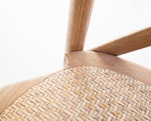 Provincial Cross Back Chair - Stackable | Natural Oak - Magnolia Lane
