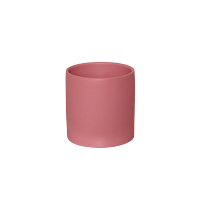 Ceramic Cylinder Pot Satin Matte - 12cm | Chateau Rose - Magnolia Lane