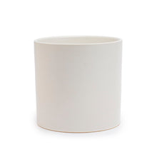 Load image into Gallery viewer, Ceramic Cylinder Pot-Large | Matte White - White Pot - Magnolia Lane