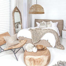 Load image into Gallery viewer, Zulu Upholstered Bedhead | Sand - Magnolia Lane